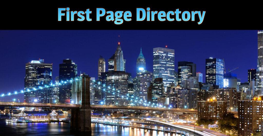 First Page Directory 